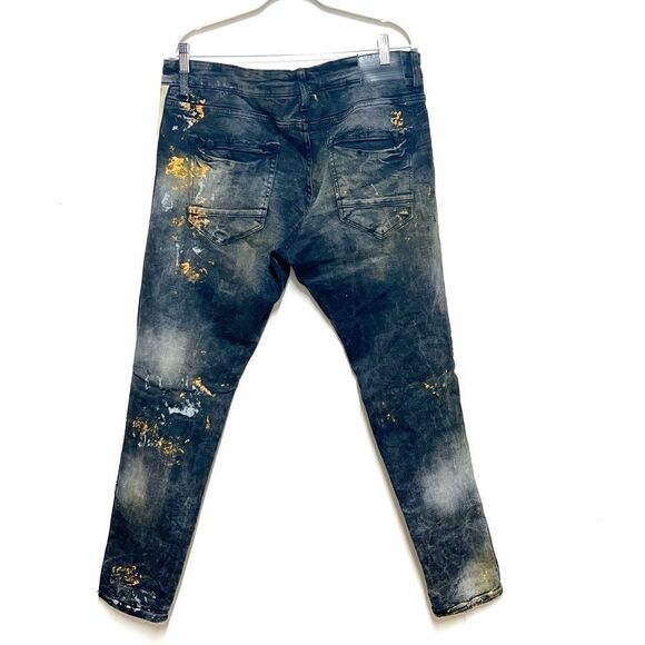 NWOT Jordan Craig University Gold Side Stripe Sean Jeans Sz 36/32 - Picture 2 of 12